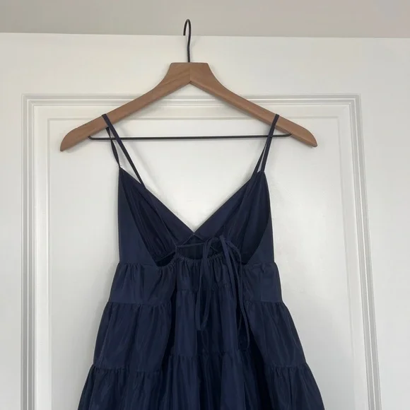 STAUD: Ripley Maxi Dress - Navy Blue XS - Picture 7 of 14